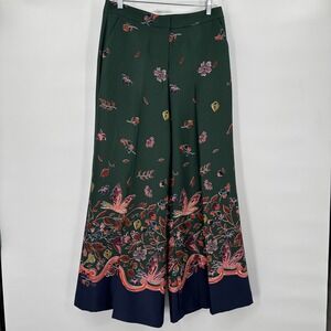 Boden Womens Weybourne Wide Leg Satin Trousers 8P Palazzo Cottagecore Twee Fairy
